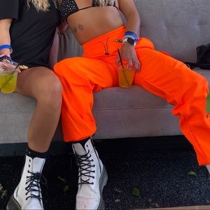 Orange Cargo Pants